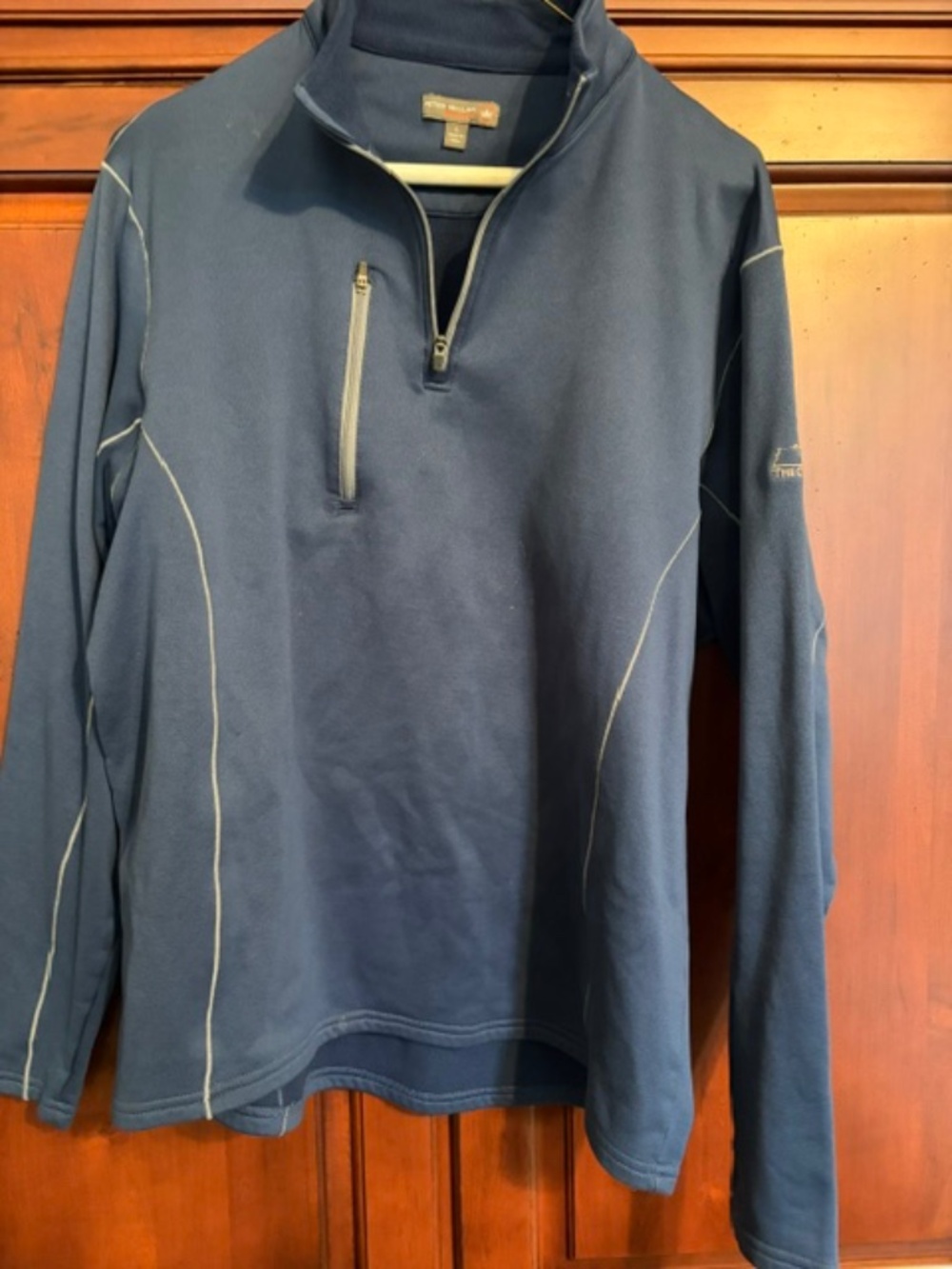 Peter Millar Navy 1/4 Zip Pullover Size L
